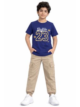 Trampoline - Boys 23 Number Printed T-Shirt and Woven Cargo Set