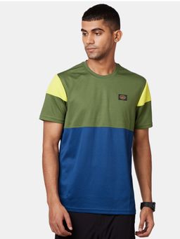 Royal Enfield - Cut And Sew Sporty Crew Multicolor T-Shirt