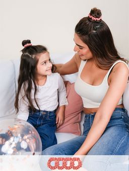 Spotstyl - Rose Quartz Mini Silk Scrunchies (Pack of 4)