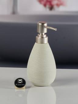 Kookee - White Ceramic Refillable Bathroom Soap Dispenser