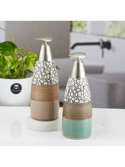 Kookee - Multi-Color Ceramic Soap Dispensers (Pack of 2)