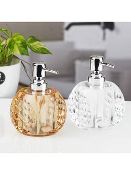 Kookee - Multi-Color Acrylic Bathroom Soap Dispensers (Pack of 2)