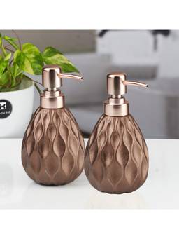 Kookee - Brown Ceramic Soap Dispensers (Pack of 2)