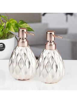 Kookee - Rose Gold Ceramic Soap Dispensers (Pack of 2)