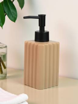 Kookee - Beige Ceramic Refillable Bathroom Soap Dispenser