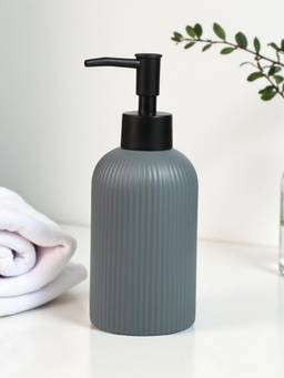 Kookee - Grey Ceramic Refillable Bathroom Soap Dispenser