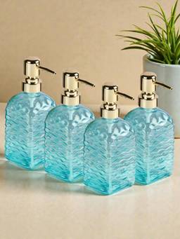 Kookee - Blue Glass Soap Dispensers (Pack of 4)