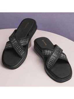 Chupps - Women Black Cleo Sandals