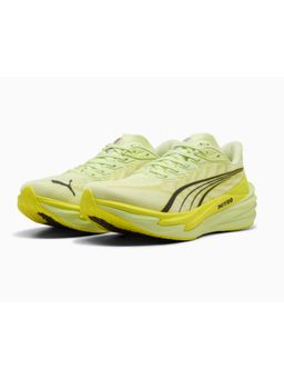 Puma - Men Green Deviate NITRO 4 WIDE Apple Spritz-Lux Li Running Shoes
