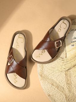 EGOSS - Women Brown Lady Boss Sandals