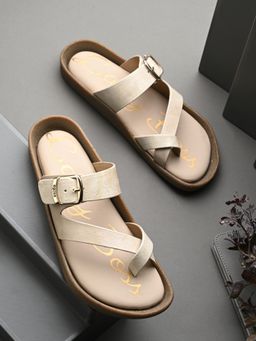 EGOSS - Women Cream Lady Boss Sandals