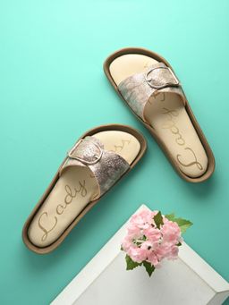 EGOSS - Women Rose Gold Lady Boss Sandals
