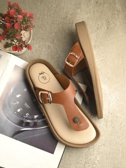 EGOSS - Women Brown Lady Boss Sandals