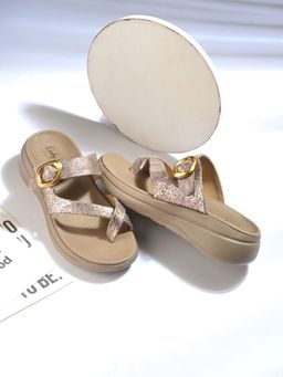EGOSS - Women Rose Gold Lady Boss Sandals