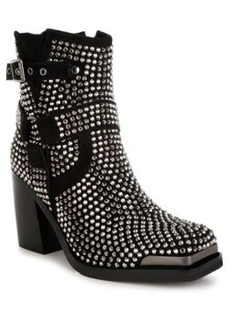 Rag & Co - Women Black Buckle Boots