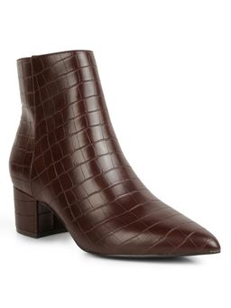 London Rag - Women Brown Sleek Casual Boots