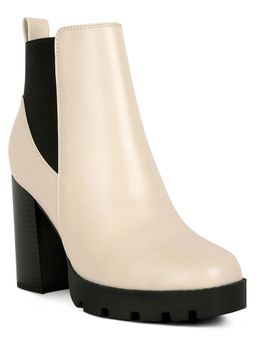 London Rag - Women Beige Chelsea Boots