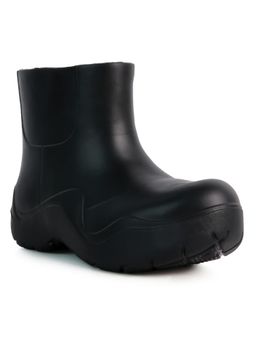 London Rag - Women Black Gummy Rain Boots