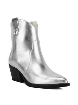 London Rag - Women Silver Casual Boots