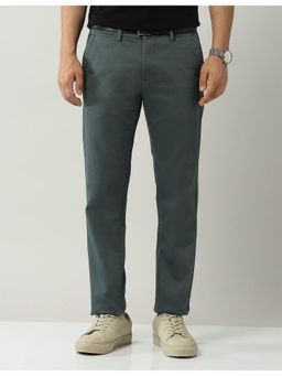 AD By Arvind - Green Mid Rise Modern Slim Fit Chinos