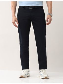 AD By Arvind - Navy Modern Slim Fit Smart Flex Chinos