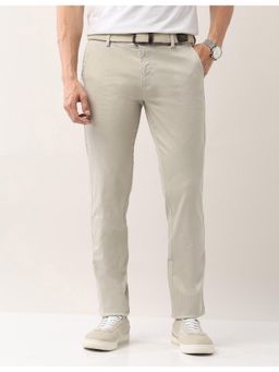 AD By Arvind - Beige Modern Slim Fit Smart Flex Chinos