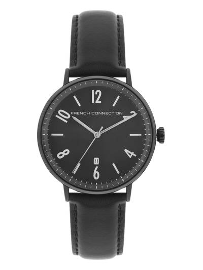 Black Round Analog Casual Watch -FC155B