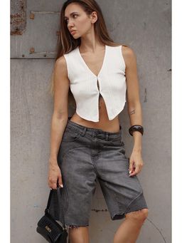 Bonkers Corner - White Crop Top