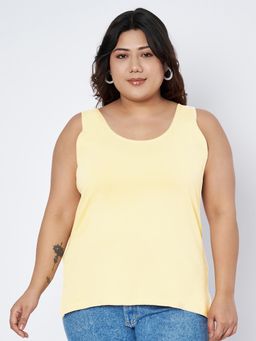 BRINNS - Yellow Plus Size Tank Top