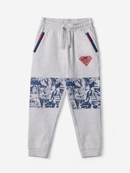 The Souled Store - Official Superman: The Boy Of Steel Grey Joggers