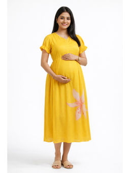 Putchi - Yellow Sunshine Lily Maternity Dress