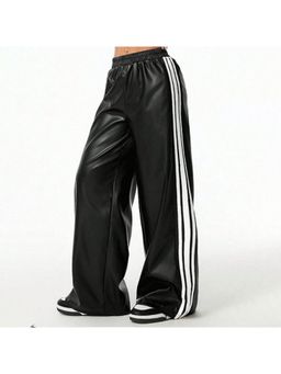 Outzidr - Black Side Stripe Street Style Pant