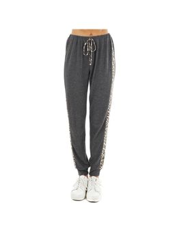 Outzidr - Grey Animal Print Casual Wear Joggers