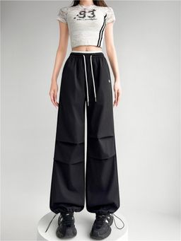 Outzidr - Black Dual Coloured Waistband Jogger