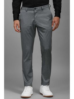 Louis Philippe - Men Grey Print Casual Trouser