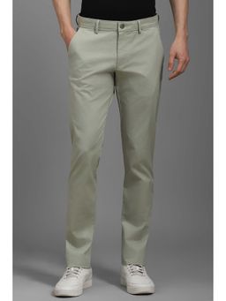 Louis Philippe - Men Green Textured Casual Trouser