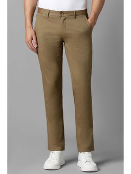 Louis Philippe - Men Khaki Textured Casual Trouser