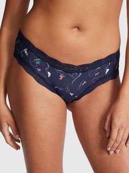 Victoria's Secret - PINK Everyday Lace-Trim Cheekster Panty - Blue