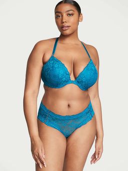Victoria's Secret - The Lacie Posey Lace Lace-Up Cheeky Panty - Blue
