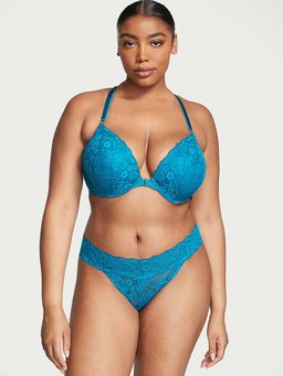 Victoria's Secret - The Lacie Posey Lace Thong Panty - Blue
