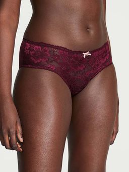 Victoria's Secret - Body by Victoria Lace-Front Hiphugger Panty - Wine