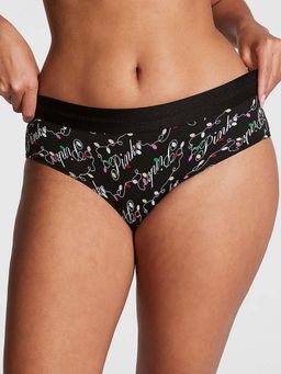 Victoria's Secret - PINK Logo Hipster Panty - Black