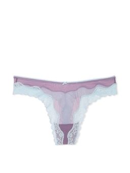 Victoria's Secret - Tease High-Leg Scoop Thong Panty - Purple