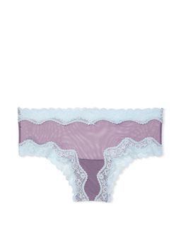 Victoria's Secret - Tease Mesh Lace-Trim Cheeky Panty - Purple