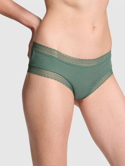 Victoria's Secret - PINK Wink Lace-Trim Cheeky Panty - Green