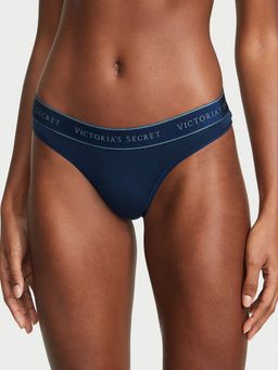Victoria's Secret - Logo Cotton Thong Panty