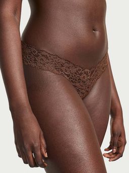 Victoria's Secret - Brown Lace-Up Panty