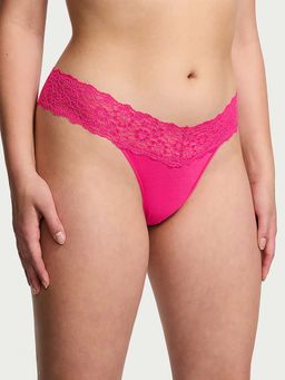 Victoria's Secret - Pink Lace-Up Panty