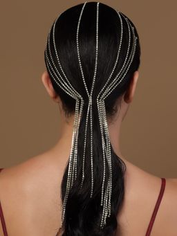 PANASH - Gold Plated Embellished Hair Chain