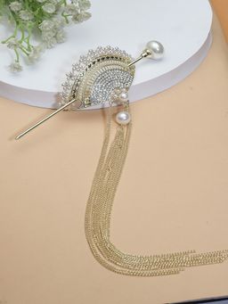 PANASH - Gold Plated Embellished Hairstick